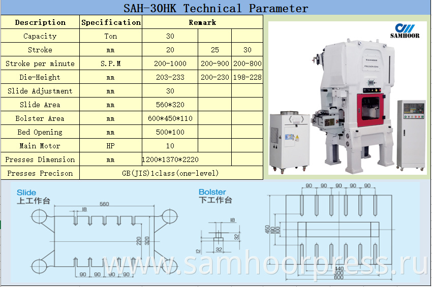 Gantry type 30tons high speed stamping machine